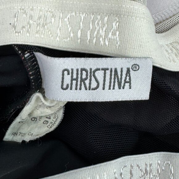 Christina One Piece Abstract Design Swim Bathing Suit - Picture 3 of 11